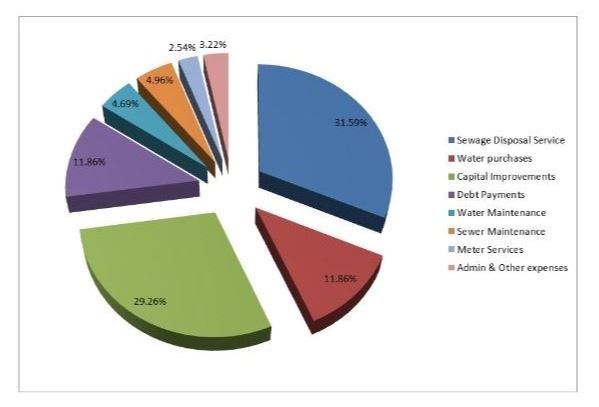 Water Allocation Pie Chart